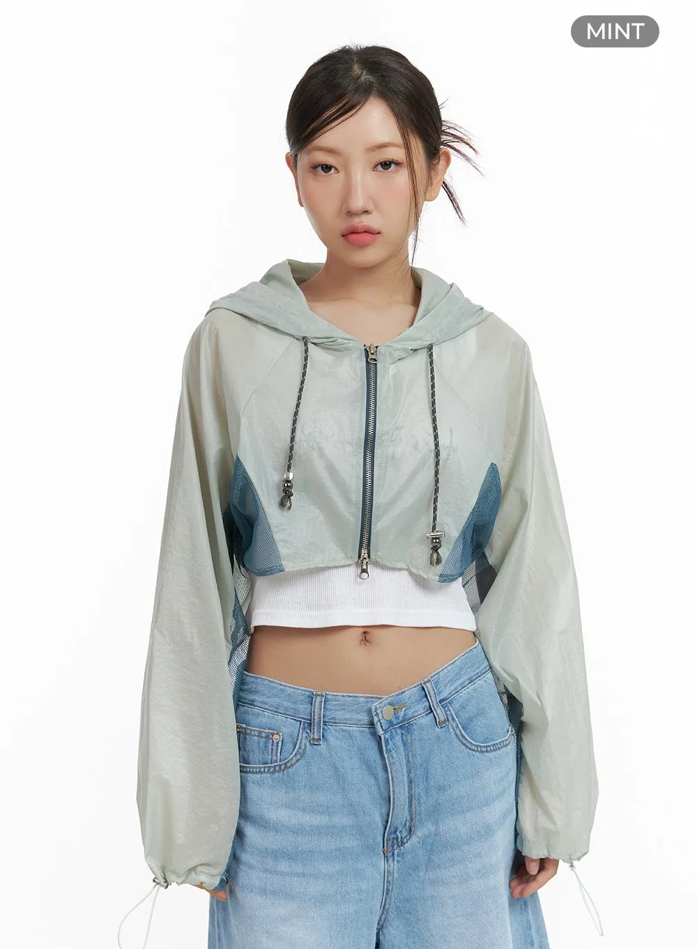 Activewear Hoodie Crop Jacket CL418