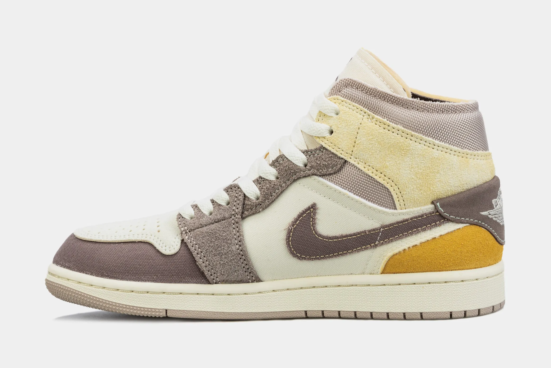 Air Jordan 1 Retro Mid SE Craft Taupe Haze Mens Lifestyle Shoes (Brown/Beige)