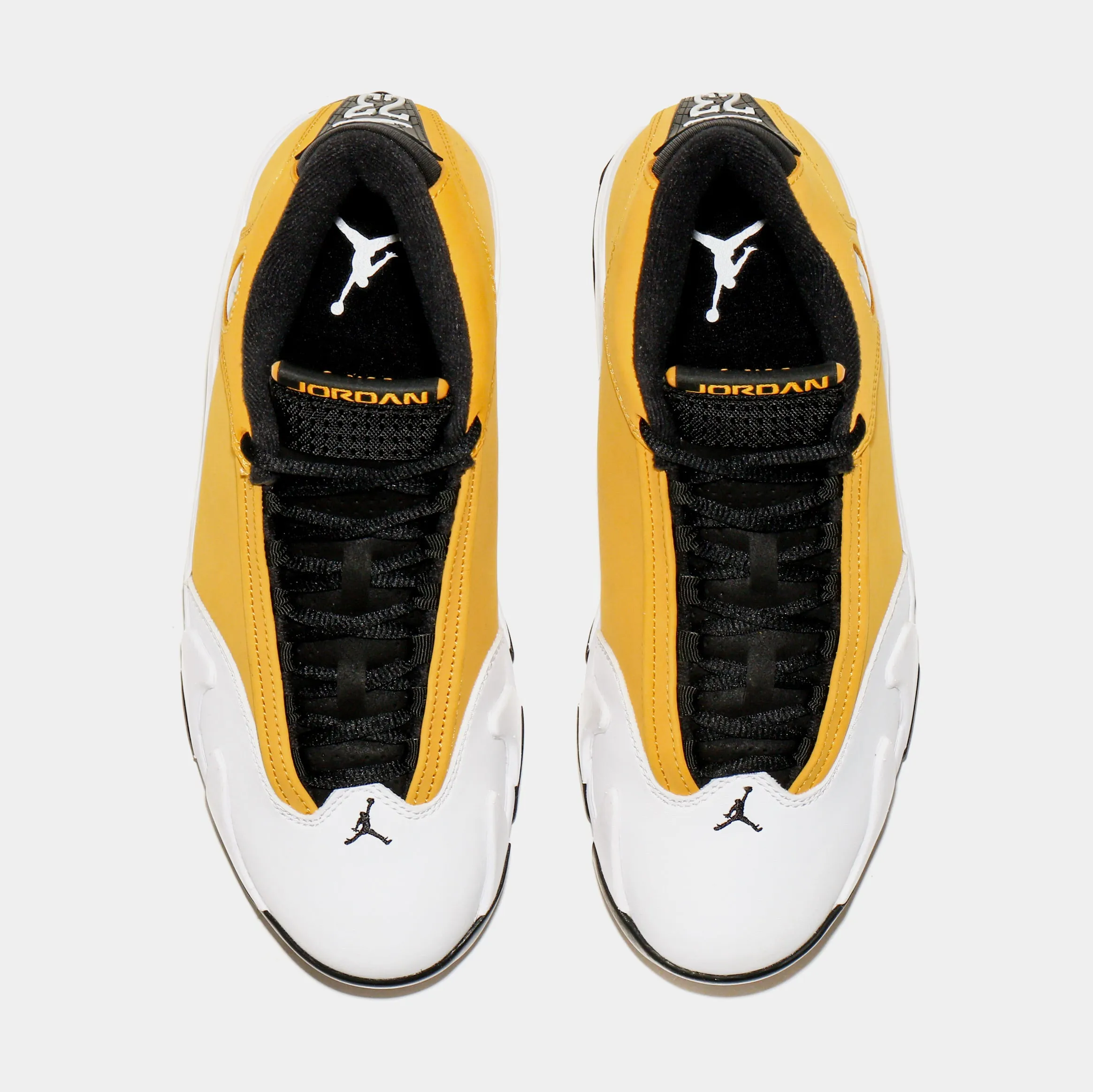 Air Jordan 14 Retro Ginger Mens Lifestyle Shoes (White/Orange) Free Shipping