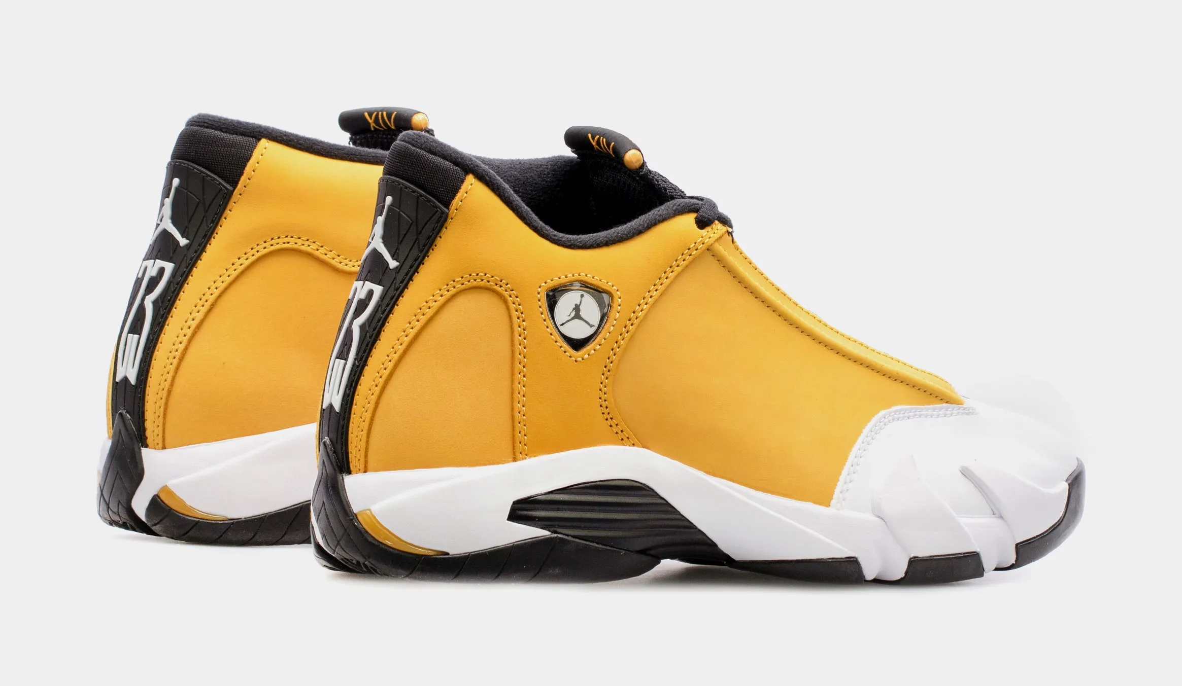 Air Jordan 14 Retro Ginger Mens Lifestyle Shoes (White/Orange) Free Shipping