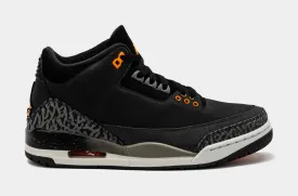 Air Jordan 3 Retro Fear Mens Lifestyle Shoes (Night Stadium/Total Orange)