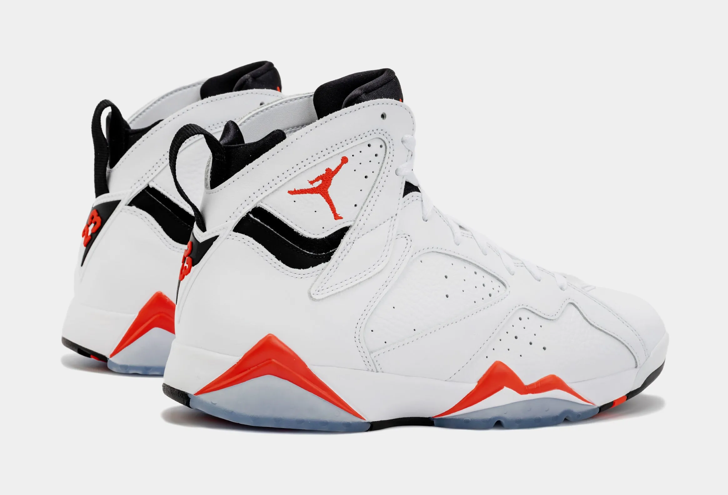 Air Jordan 7 Retro White Infrared Mens Lifestyle Shoes (White/Red)