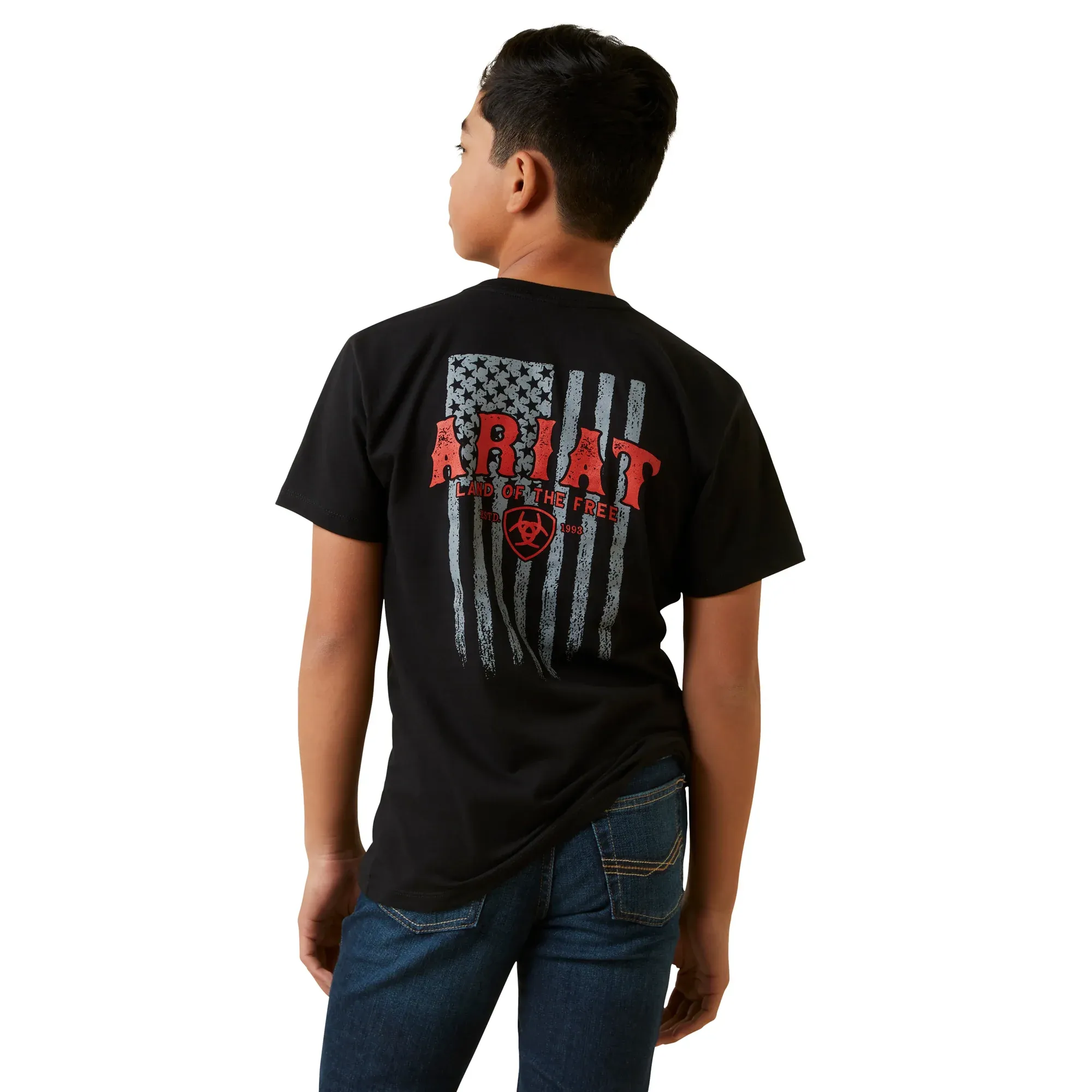 Ariat Men´s Western Vertical Flag Black T-Shirt