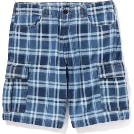 BAPE CHECK 6 POCKET DENIM SHORTS MENS