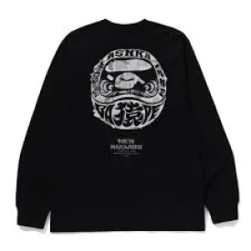 Bape Harajuku Durama Long Sleeve Tee 'Black'