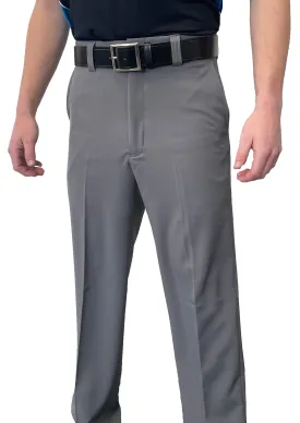 BBS353HG - "NEW" Men's Smitty "4-Way Stretch" FLAT FRONT BASE PANTS with SLASH POCKETS "NON-EXPANDER"- HEATHER GREY