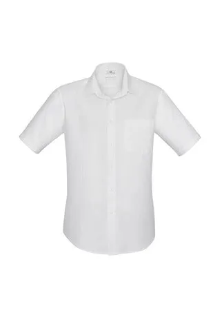 Biz Men's Preston Self Stripe S/S Shirt