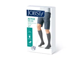 Bsn Medical Jobst Activewear Socks Stocking Compression Kn 15-20Closed Stl Grey Md 1/Pr