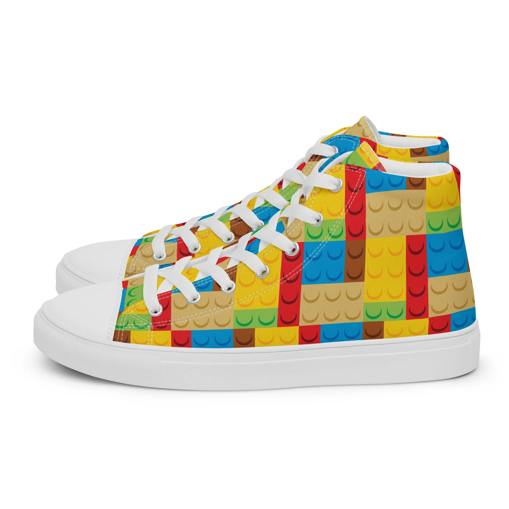 Building Bricks Women’s high top canvas shoes