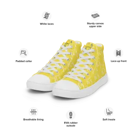 CARAUANA Hip Hop canvas shoes Yellow Branded