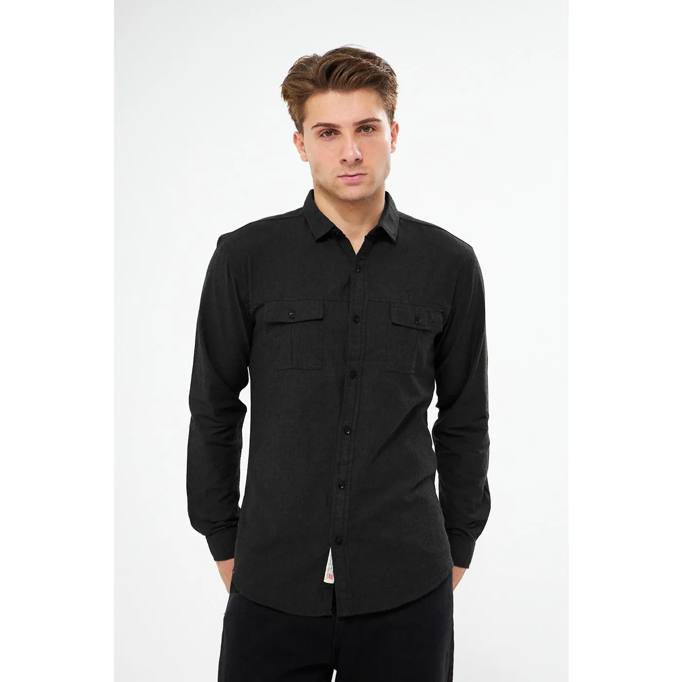 Charcoal Double Pocket Shirt