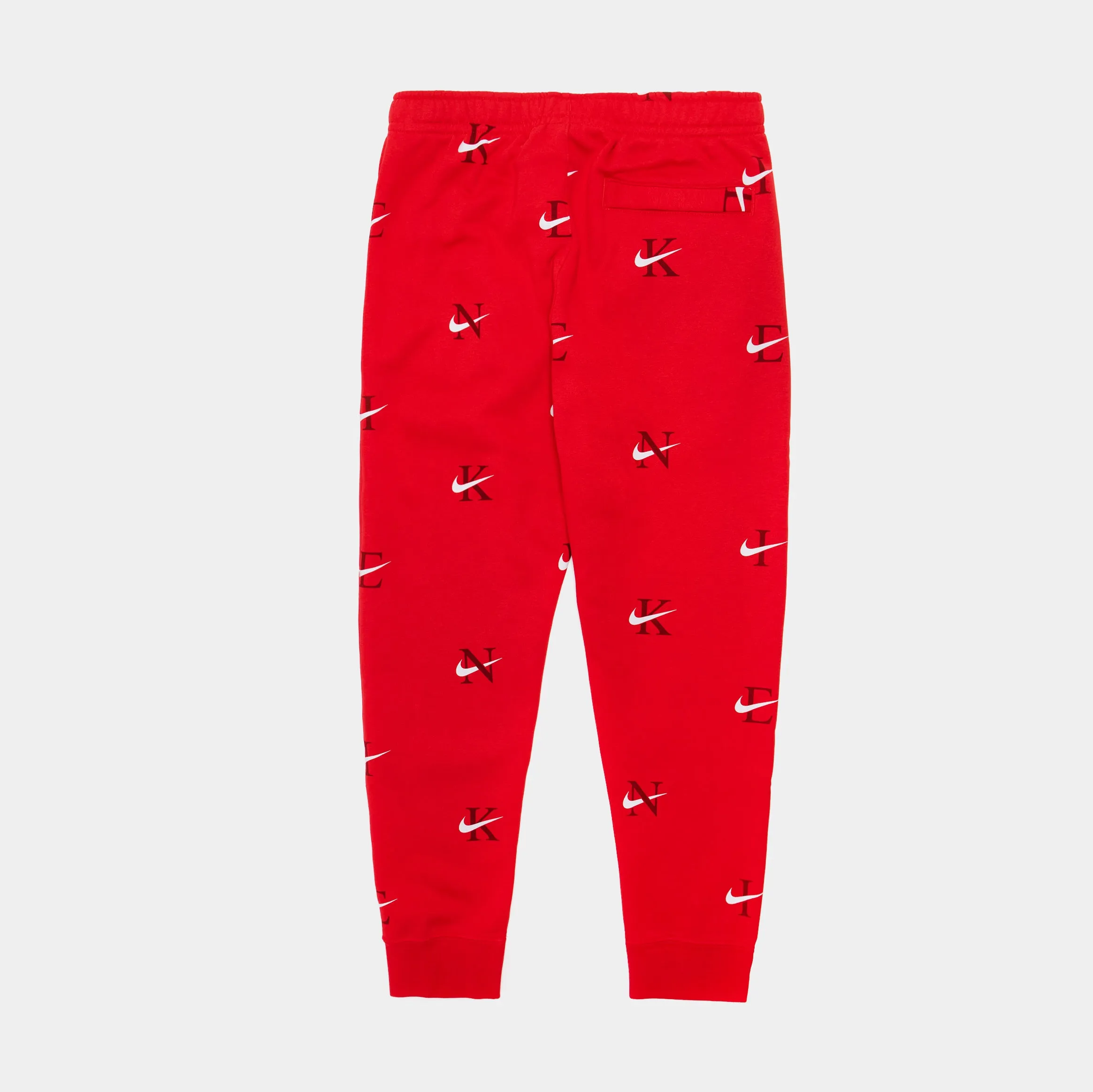 Club AOP Fleece Pants Mens Pants (Red)