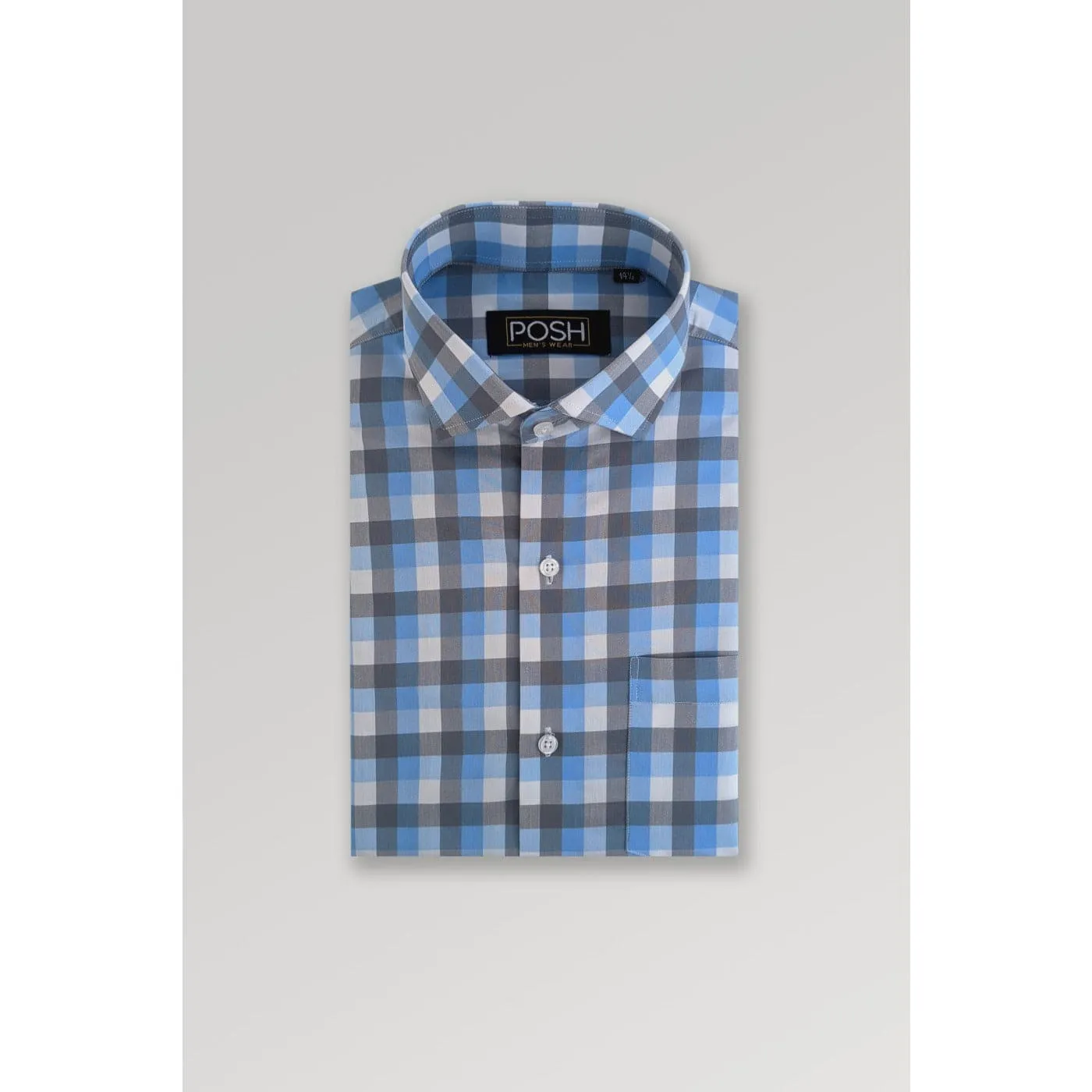 Gingham Check Slim Fit Shirt