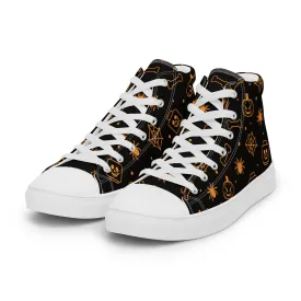 Halloween Men’s High Top Canvas Shoes