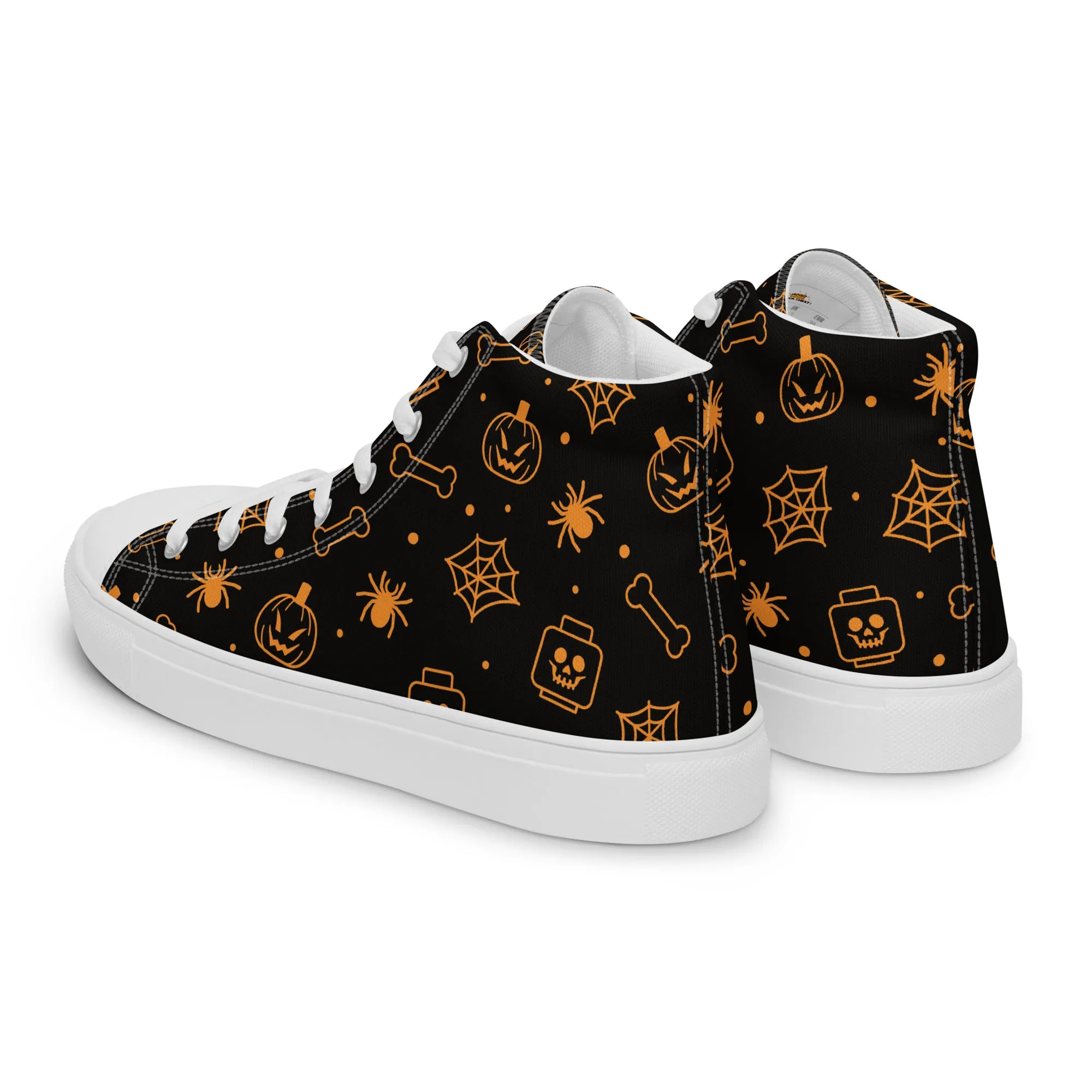 Halloween Men’s High Top Canvas Shoes