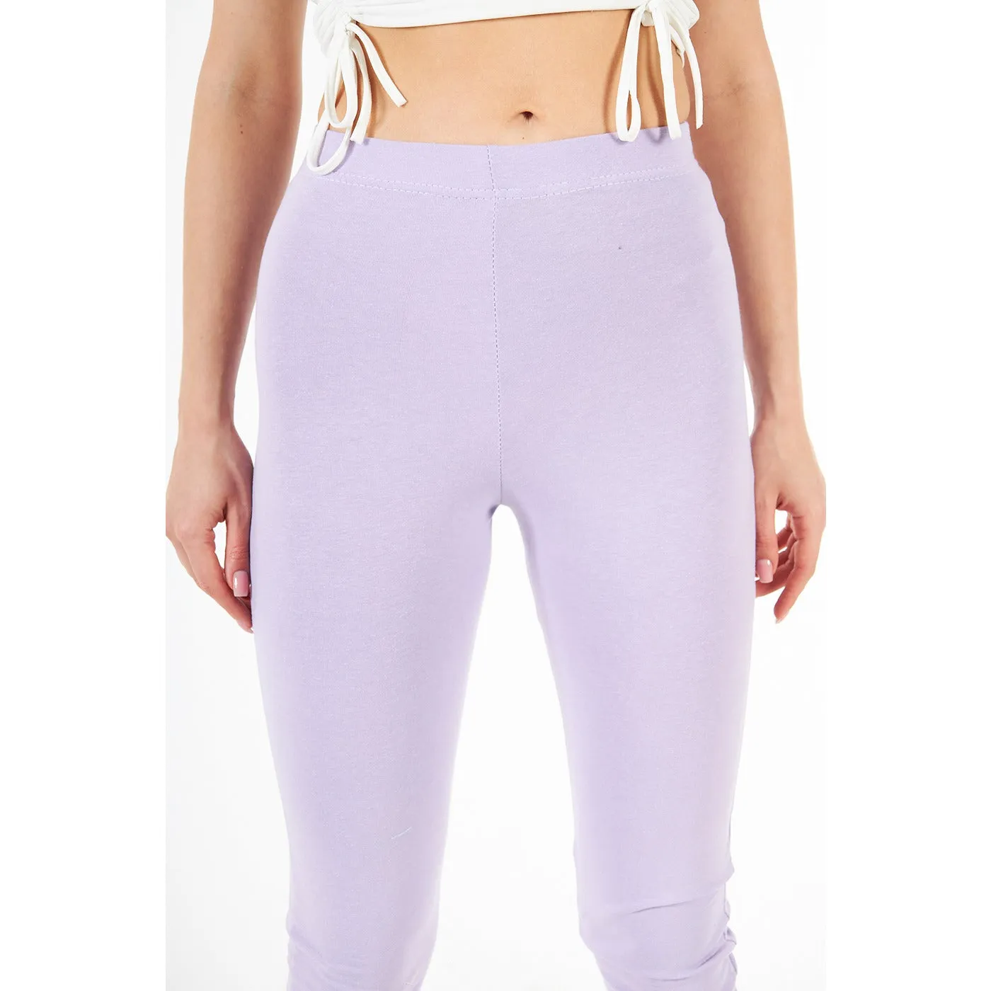 Lilac Boot-Cut Leggings