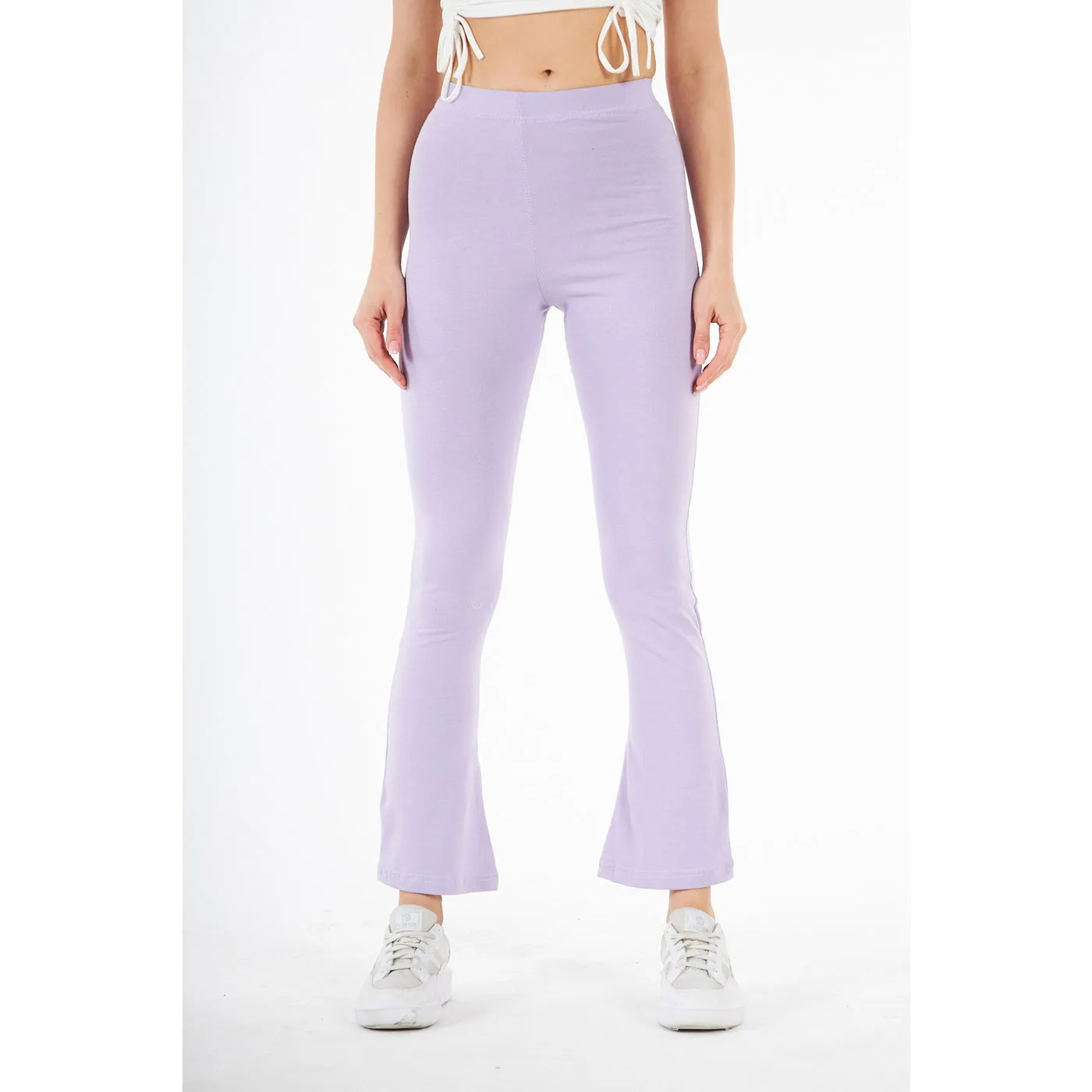 Lilac Boot-Cut Leggings