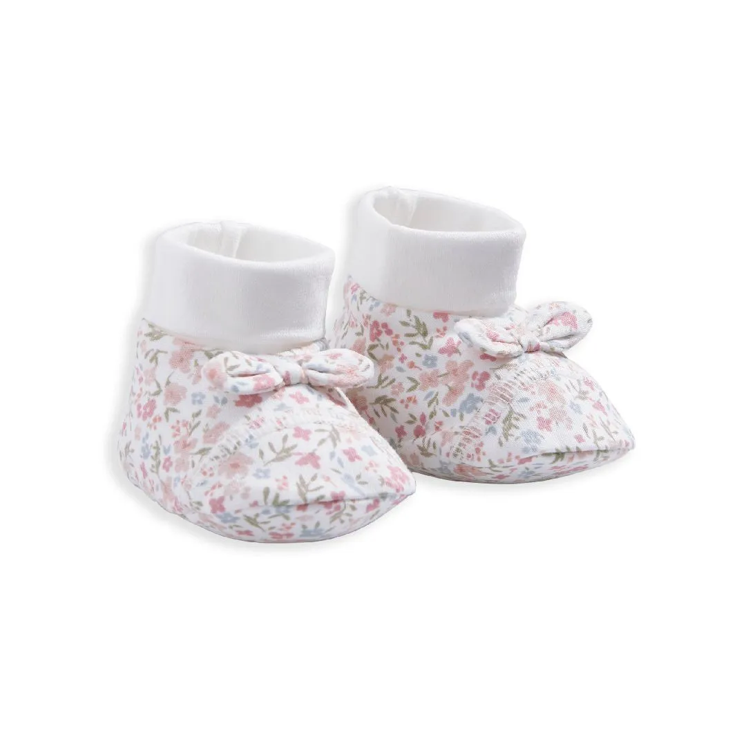 Mamas and Papas Pink Floral Booties