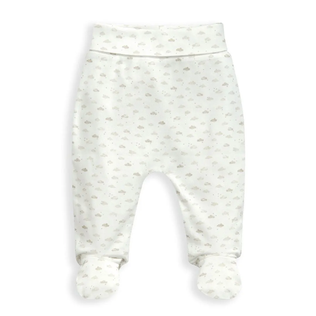 Mamas and Papas White Welcome to the World Bodysuit & Cloud Print Pants - 2 Piece Set