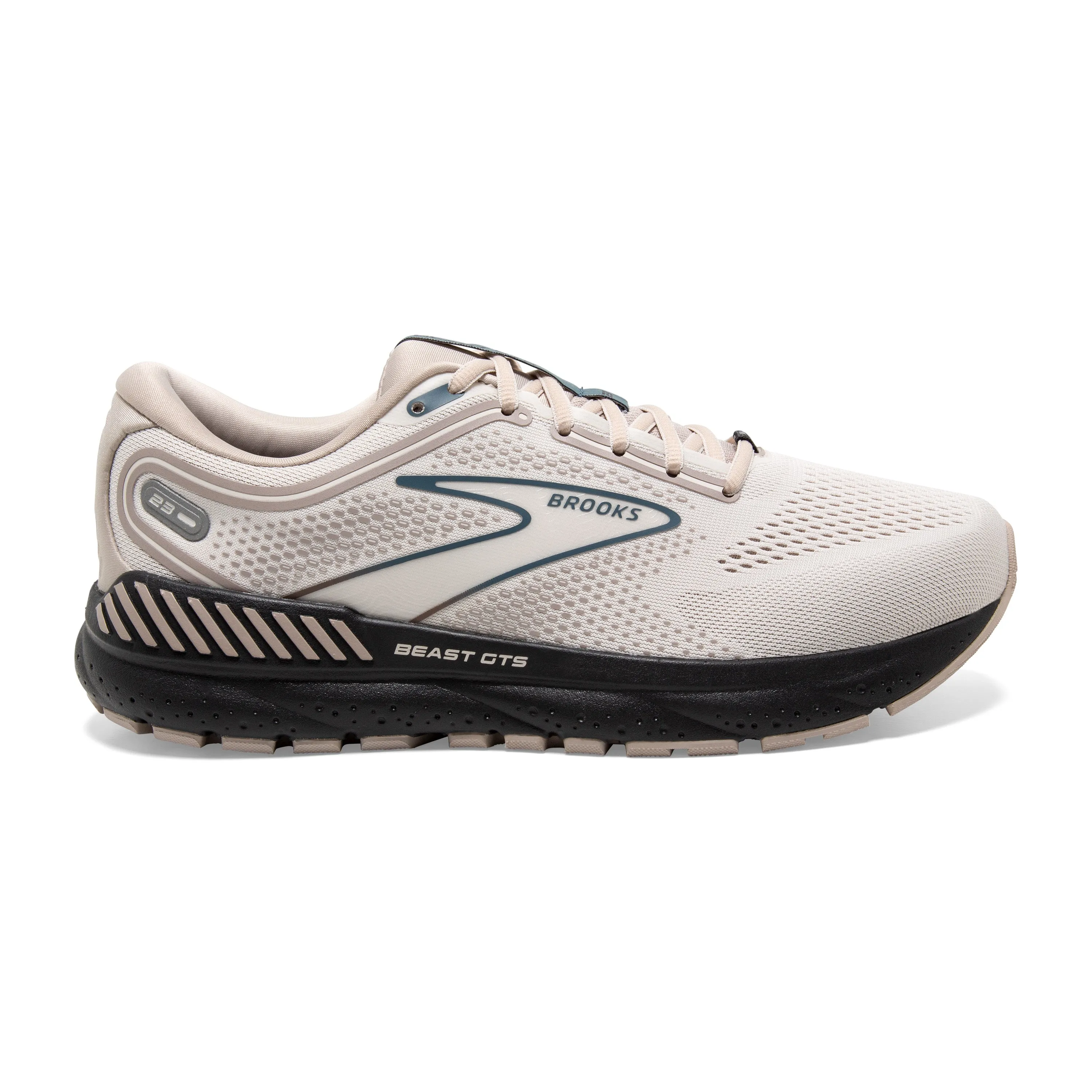 Men's Brooks Beast GTS 23 Color: Chateau Grey/ White / Blue (EXTRA WIDE WIDTH)