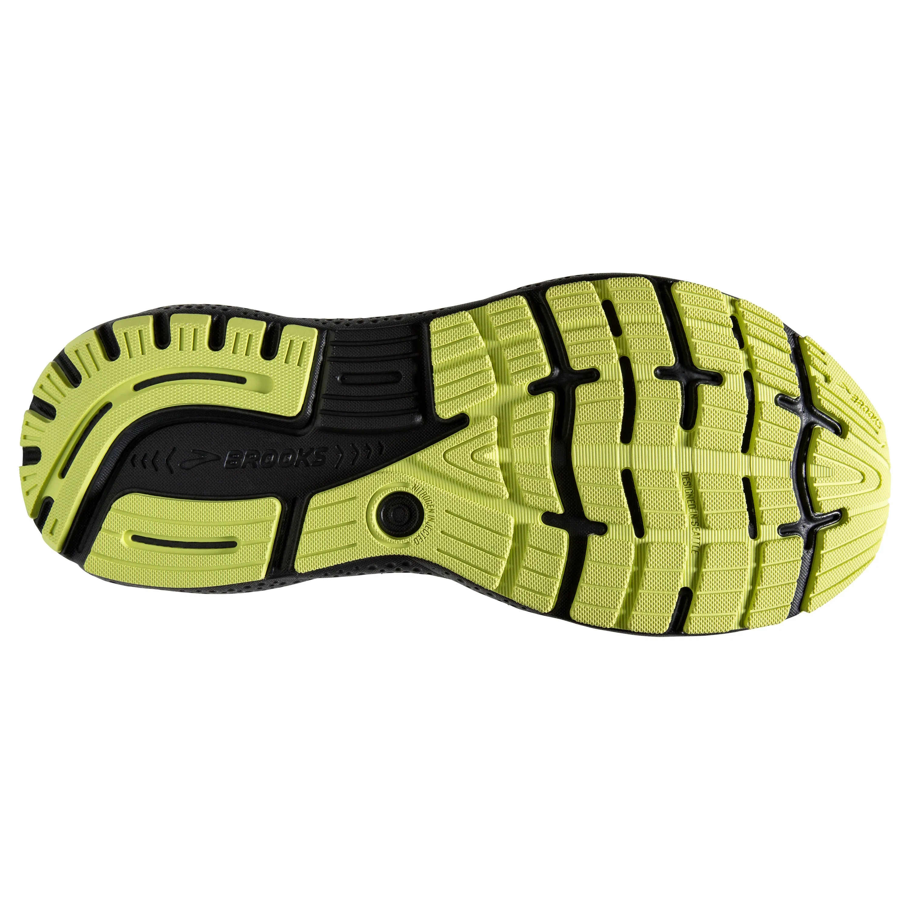 Men's Brooks Ghost 16 Color: Primer / Grey / Lime