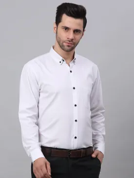 Men'S Cotton Solid Button Down Formal Shirts