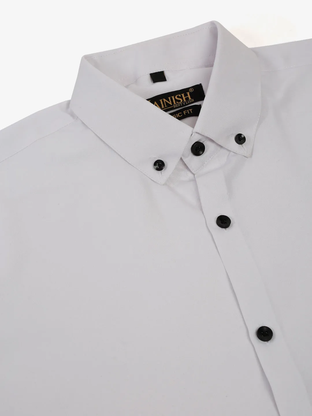 Men'S Cotton Solid Button Down Formal Shirts