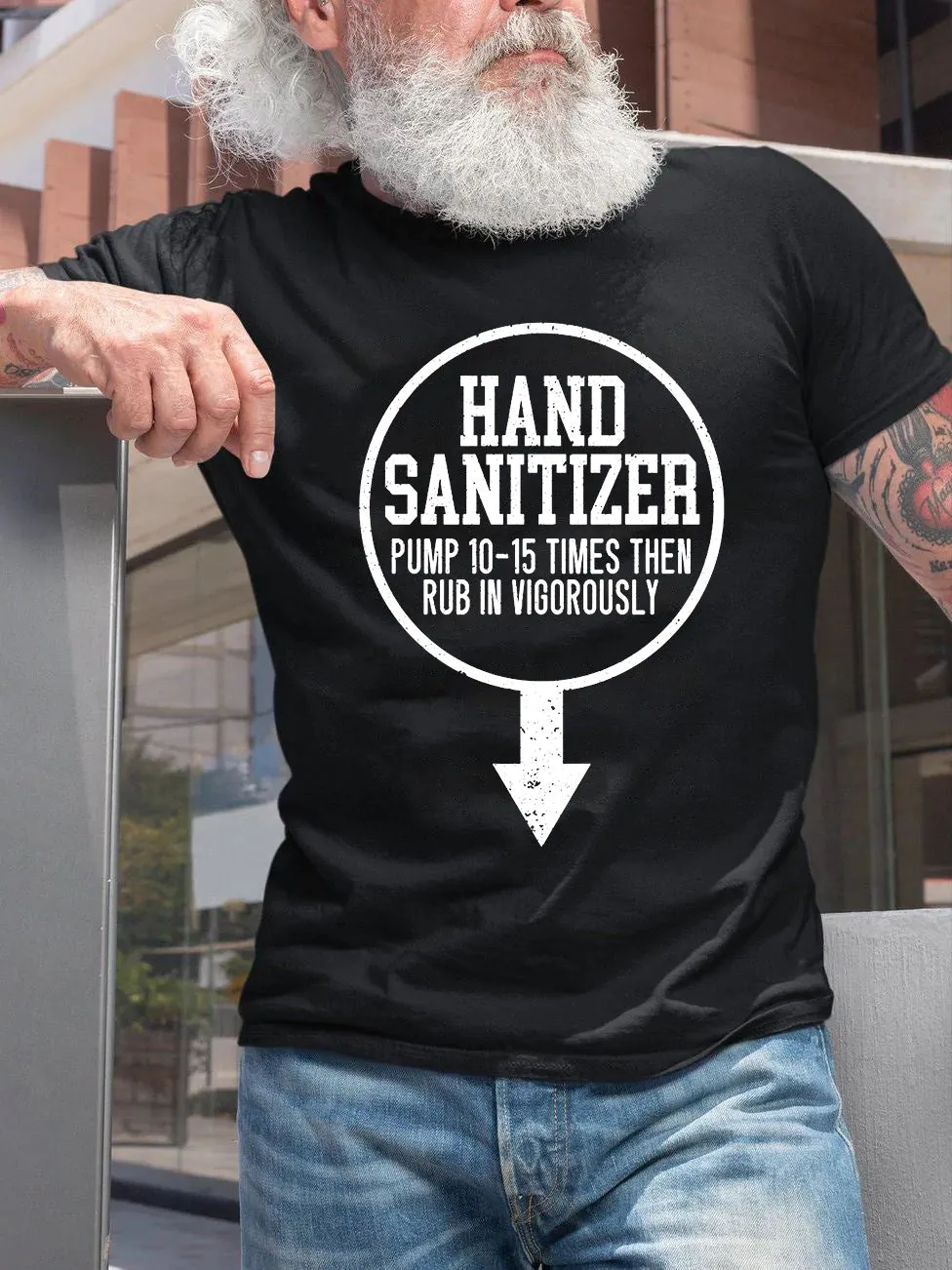 Mens Hand Sanitizer Adult Humor Funny Dirty Jokes Sarcastic T-Shirt