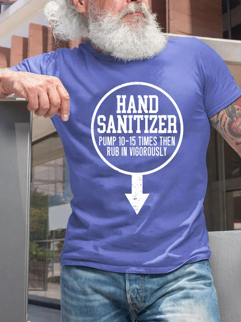 Mens Hand Sanitizer Adult Humor Funny Dirty Jokes Sarcastic T-Shirt