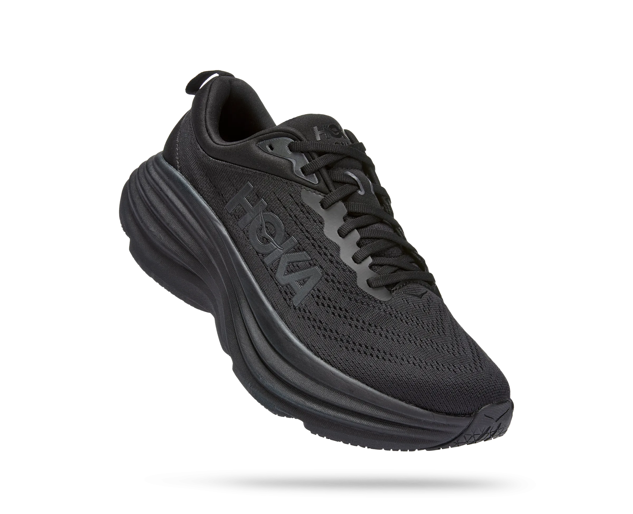 Men's Hoka Bondi 8 Color: Black / Black