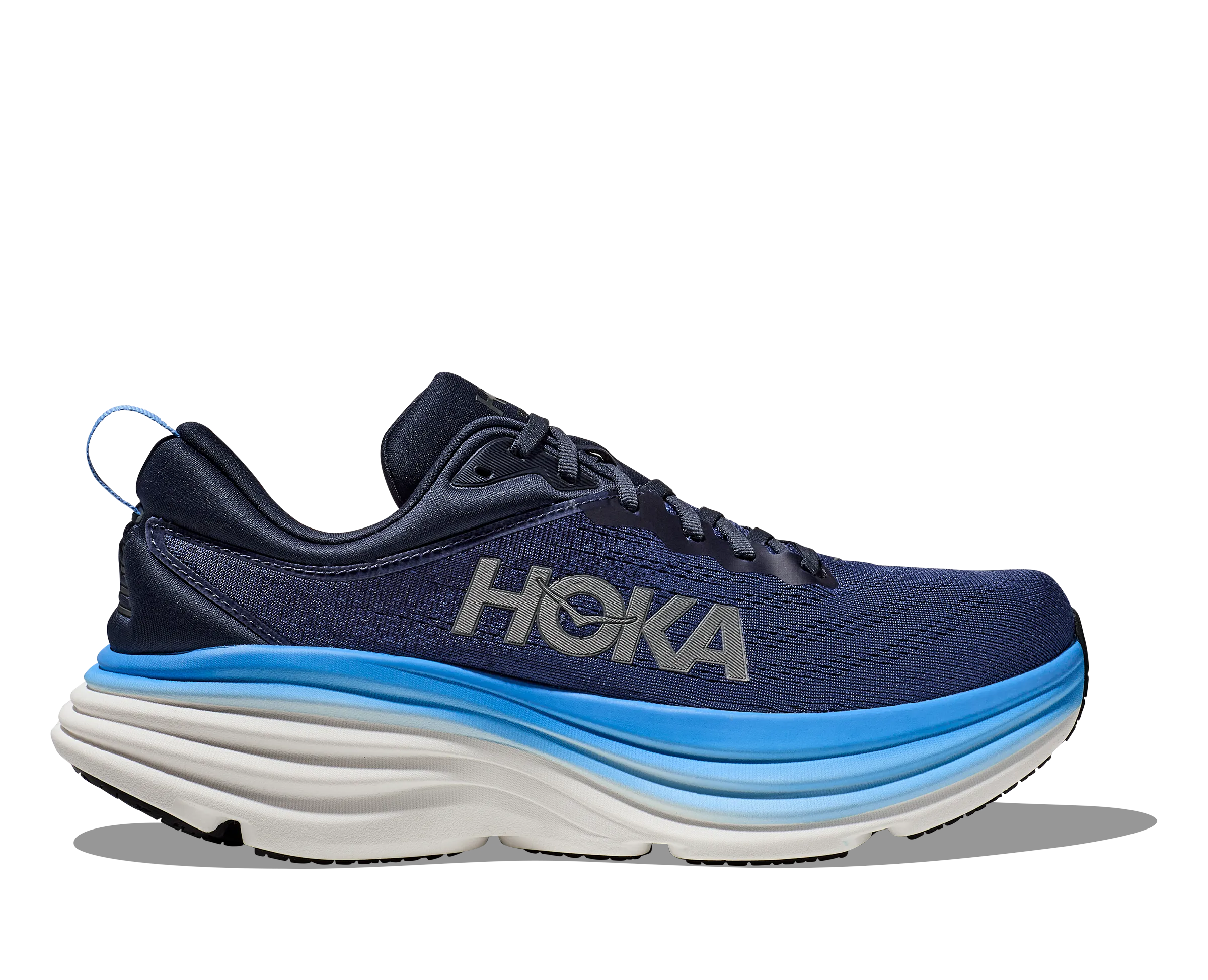 Men's Hoka Bondi 8 Color: Outer Space / All Abroad (WIDE WIDTH)