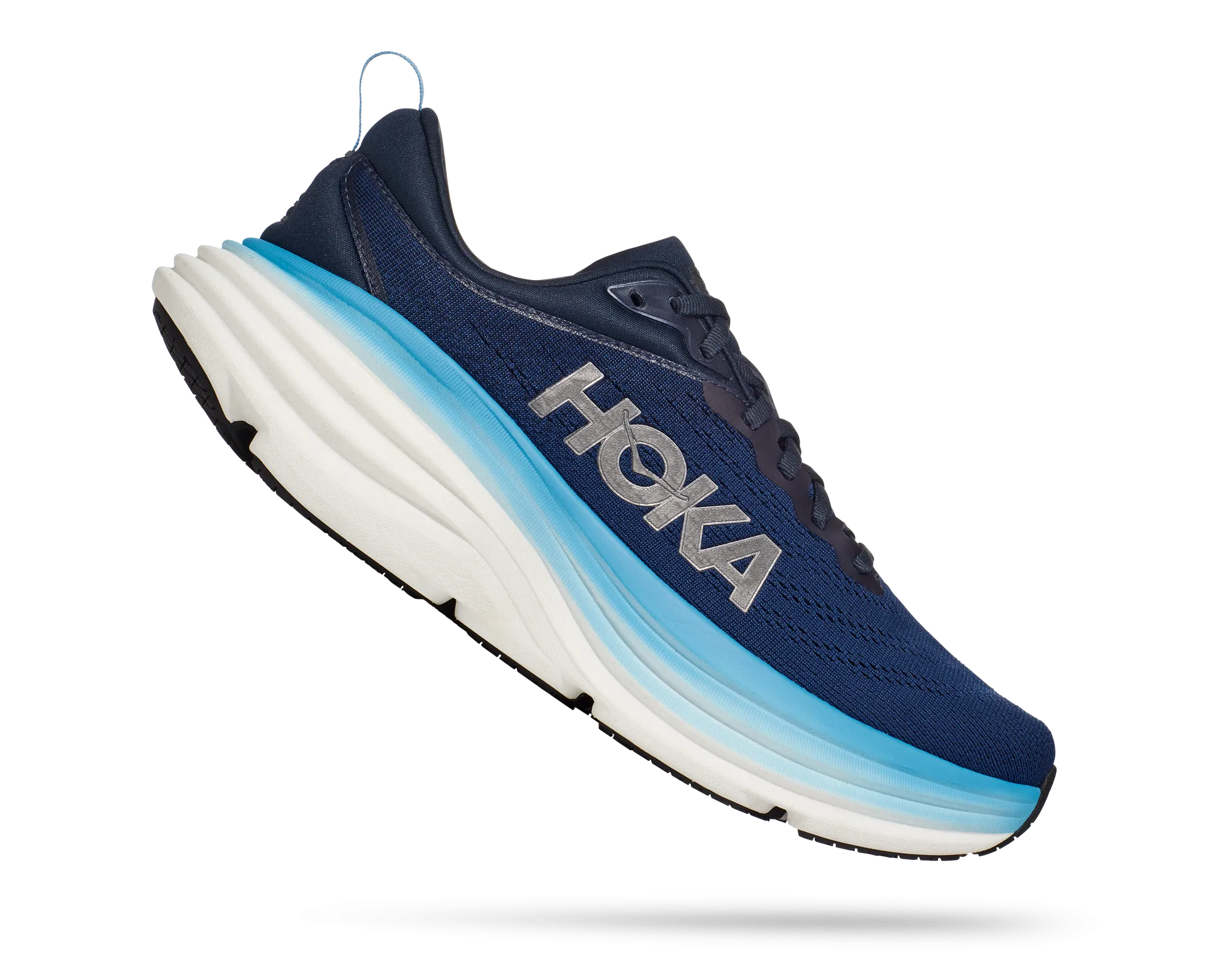 Men's Hoka Bondi 8 Color: Outer Space / All Abroad (WIDE WIDTH)