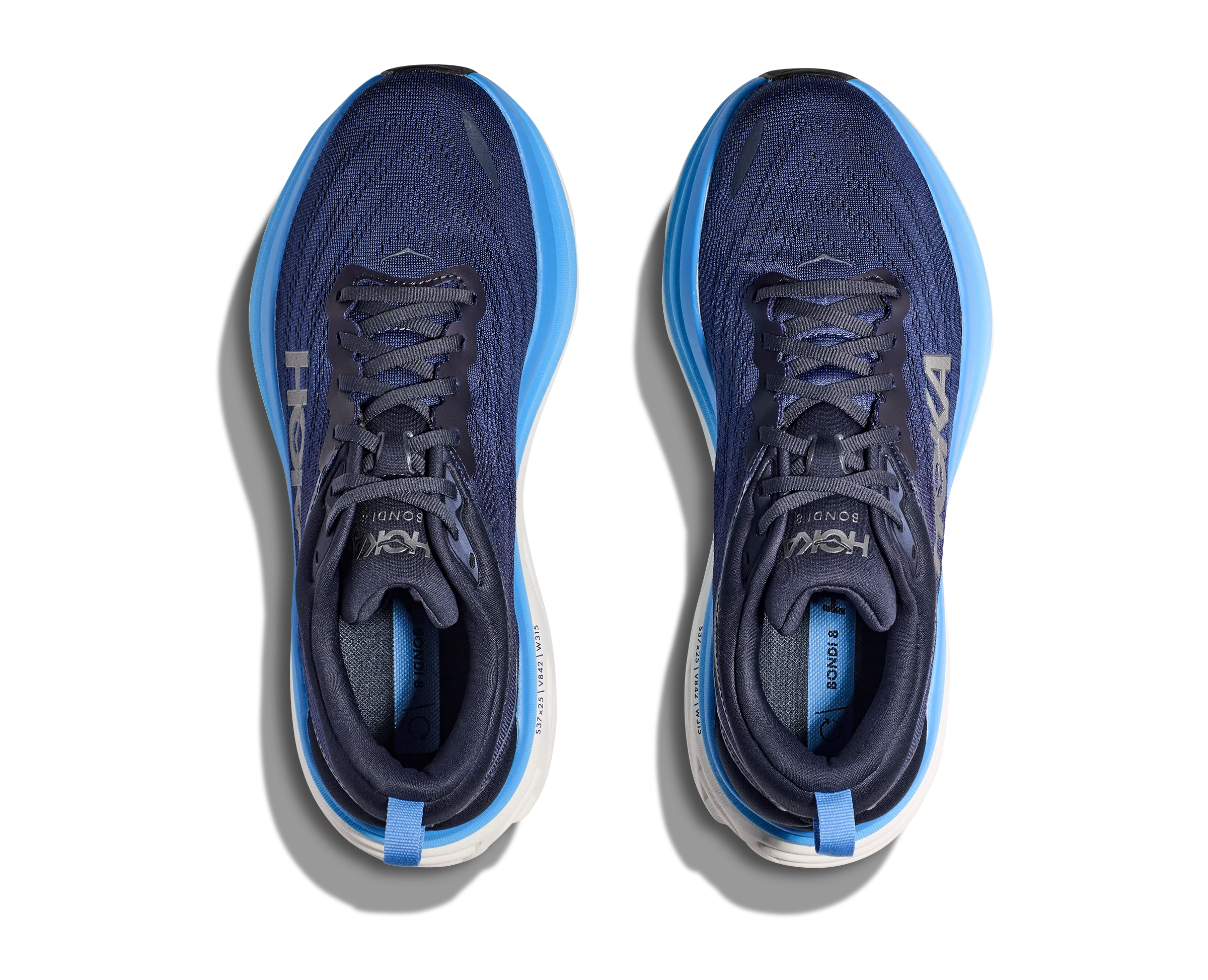 Men's Hoka Bondi 8 Color: Outer Space / All Abroad (WIDE WIDTH)