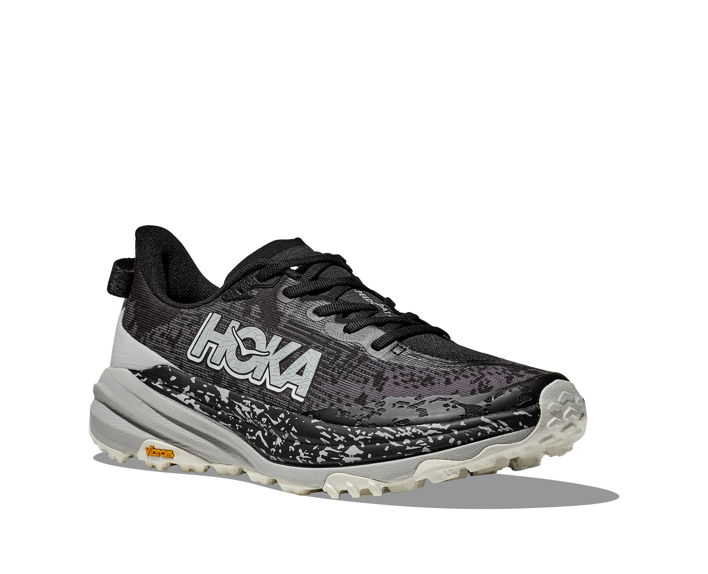 Men's Hoka Speedgoat 6 Color: Black/Stardust