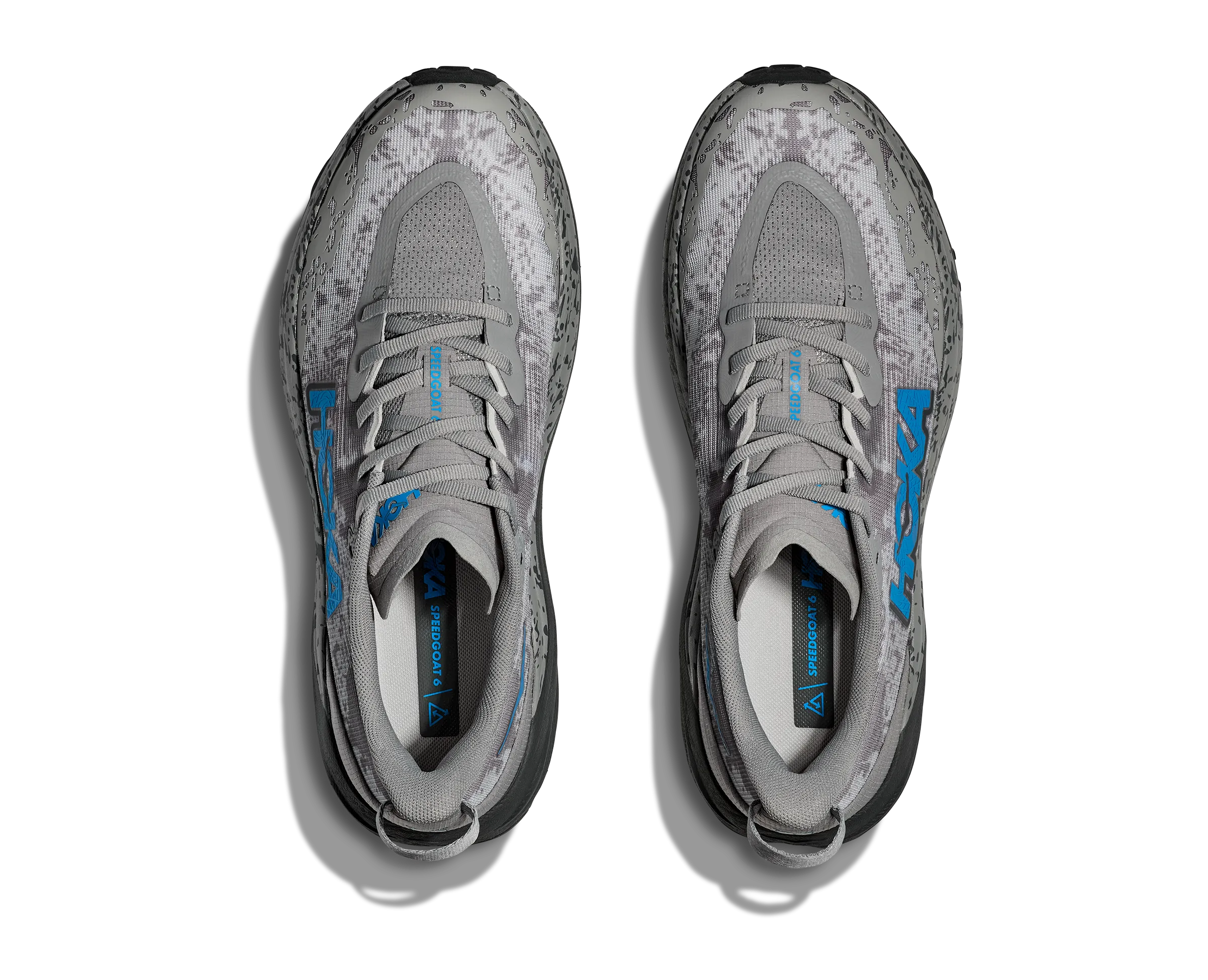 Men's Hoka Speedgoat 6 Color: Galactic Grey/Hoka Blue (WIDE WIDTH)