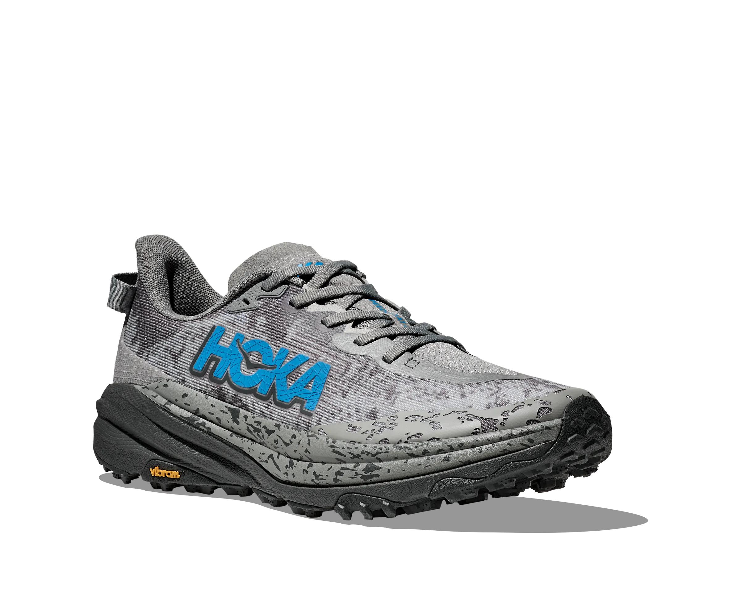 Men's Hoka Speedgoat 6 Color: Galactic Grey/Hoka Blue (WIDE WIDTH)