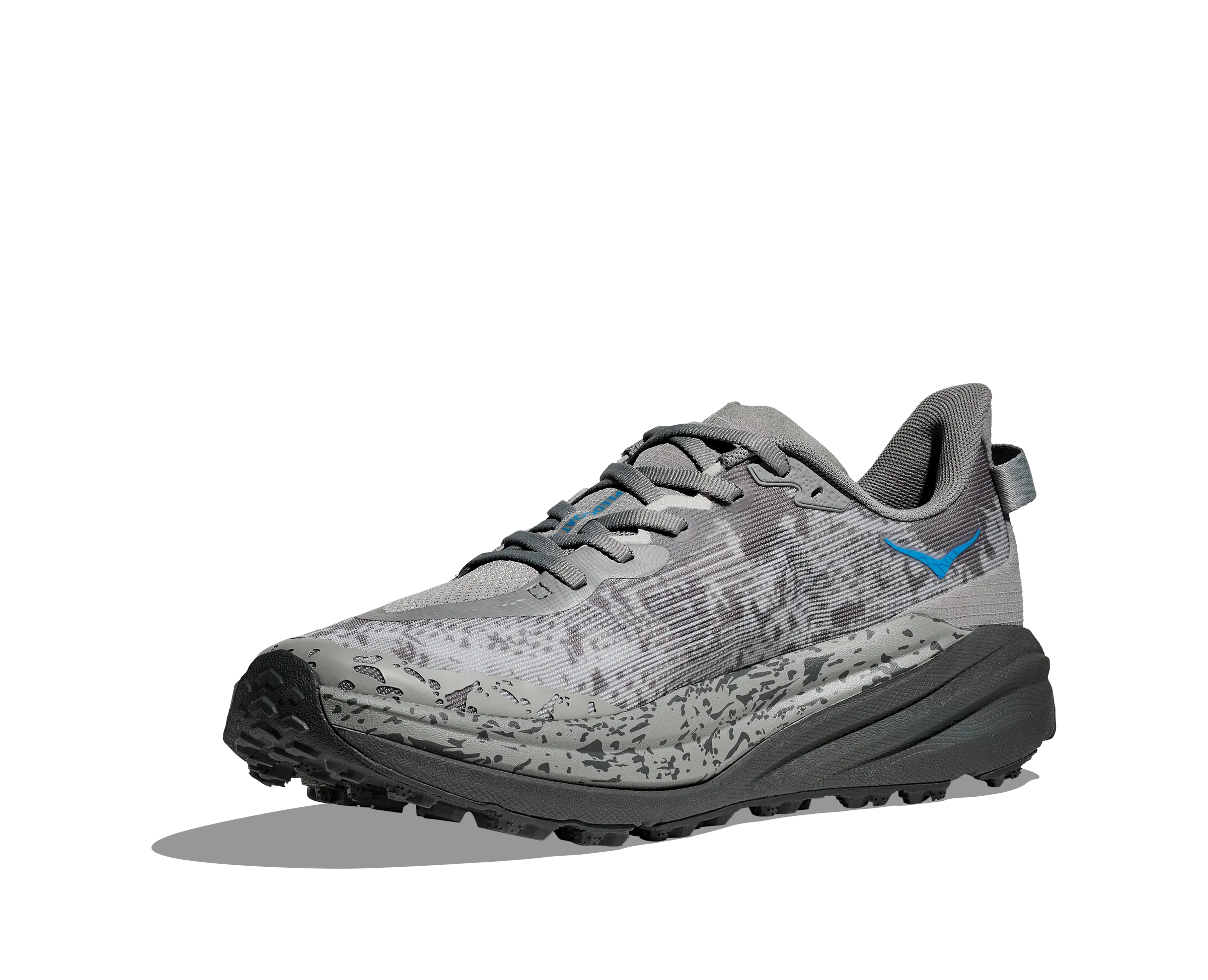 Men's Hoka Speedgoat 6 Color: Galactic Grey/Hoka Blue (WIDE WIDTH)