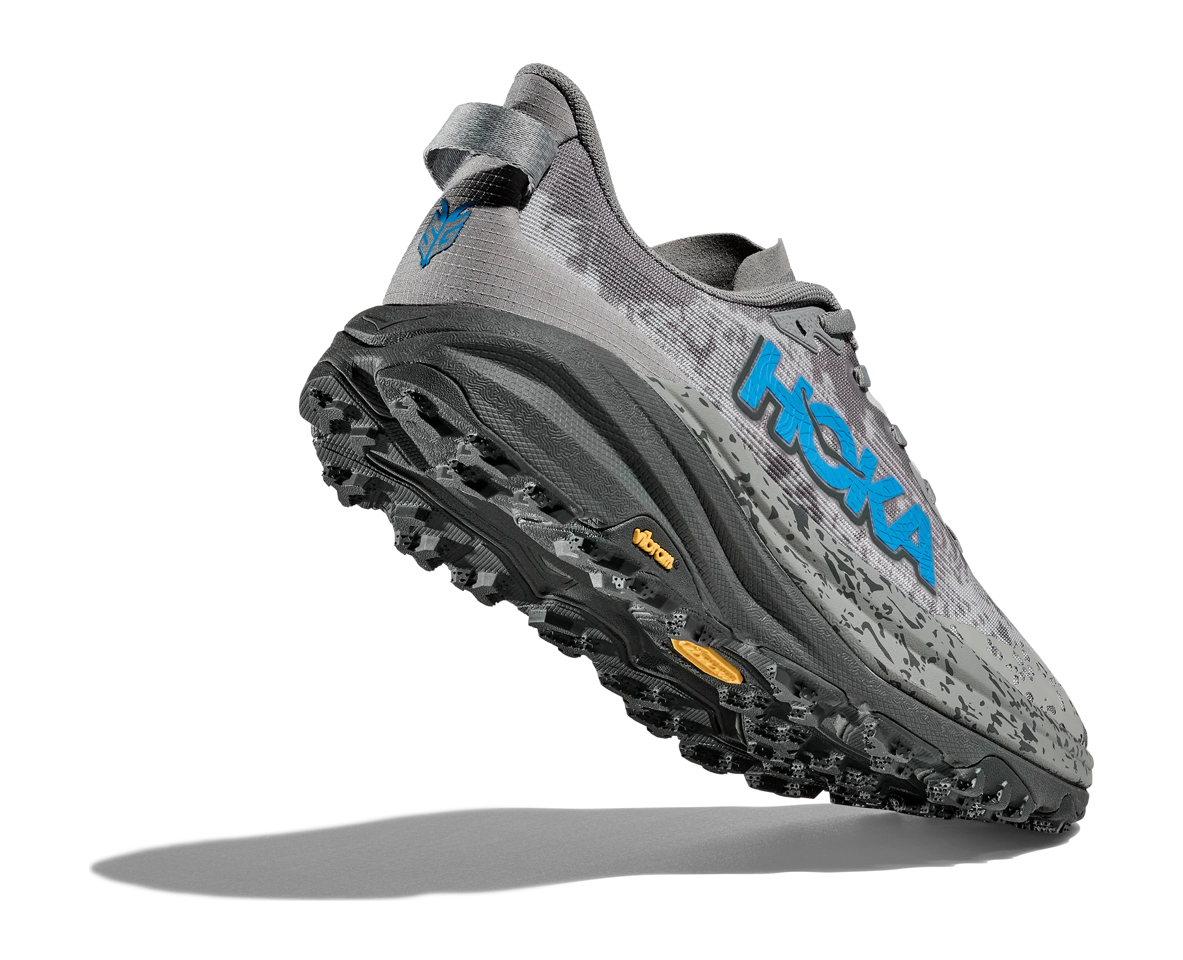 Men's Hoka Speedgoat 6 Color: Galactic Grey/Hoka Blue (WIDE WIDTH)