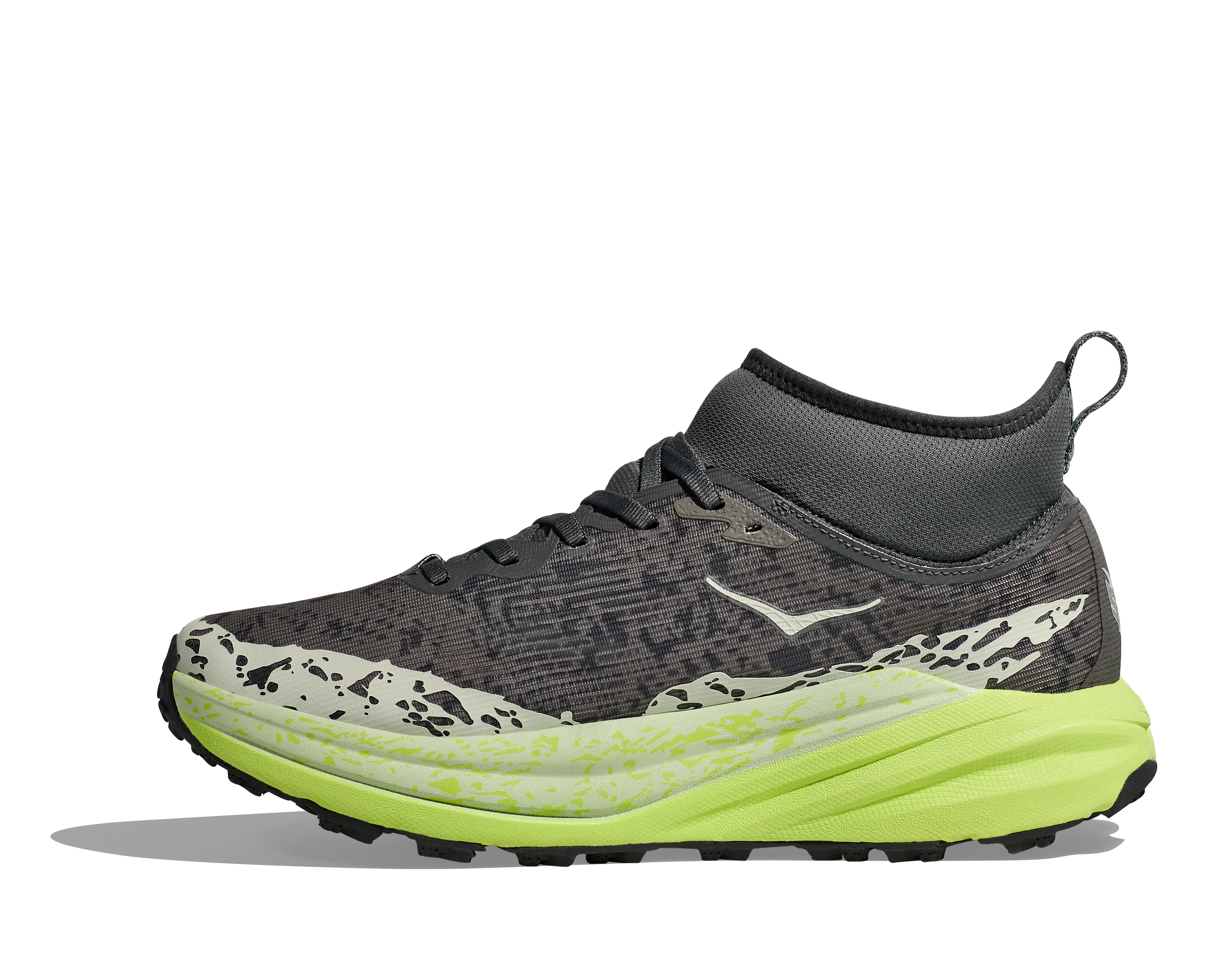 Men's Hoka Speedgoat 6 Mid GTX Color: Outer Orbit / Lettuce