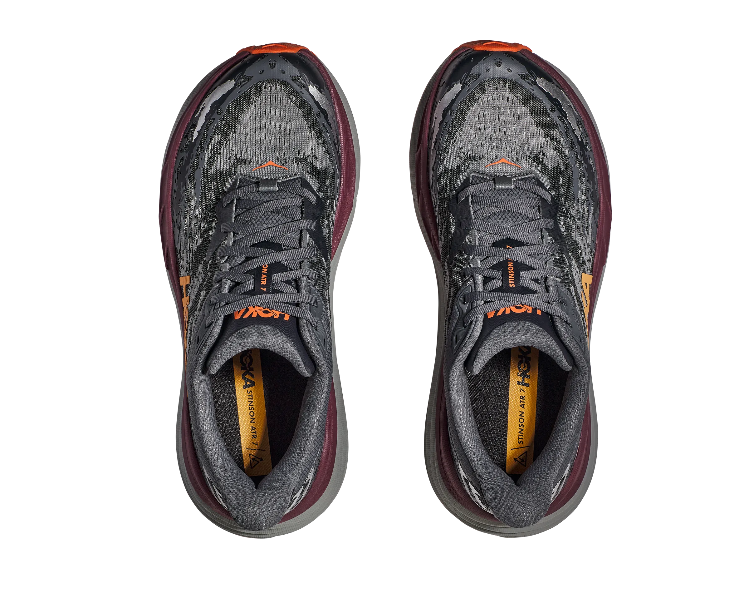 Men's Hoka Stinson 7 Color: Castlerock / Cabernet