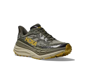 Men's Hoka Stinson 7 Color: Olive Haze / Forest Cover