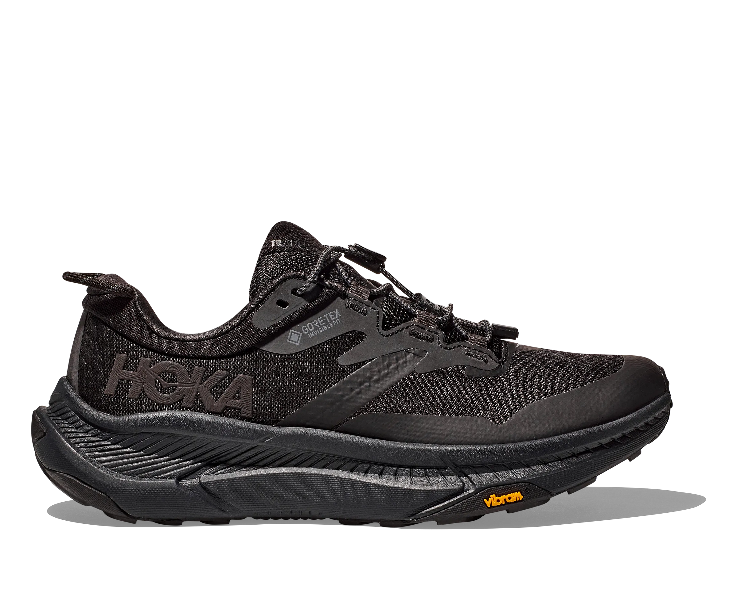 Men's Hoka Transport GTX Color: Black/Black