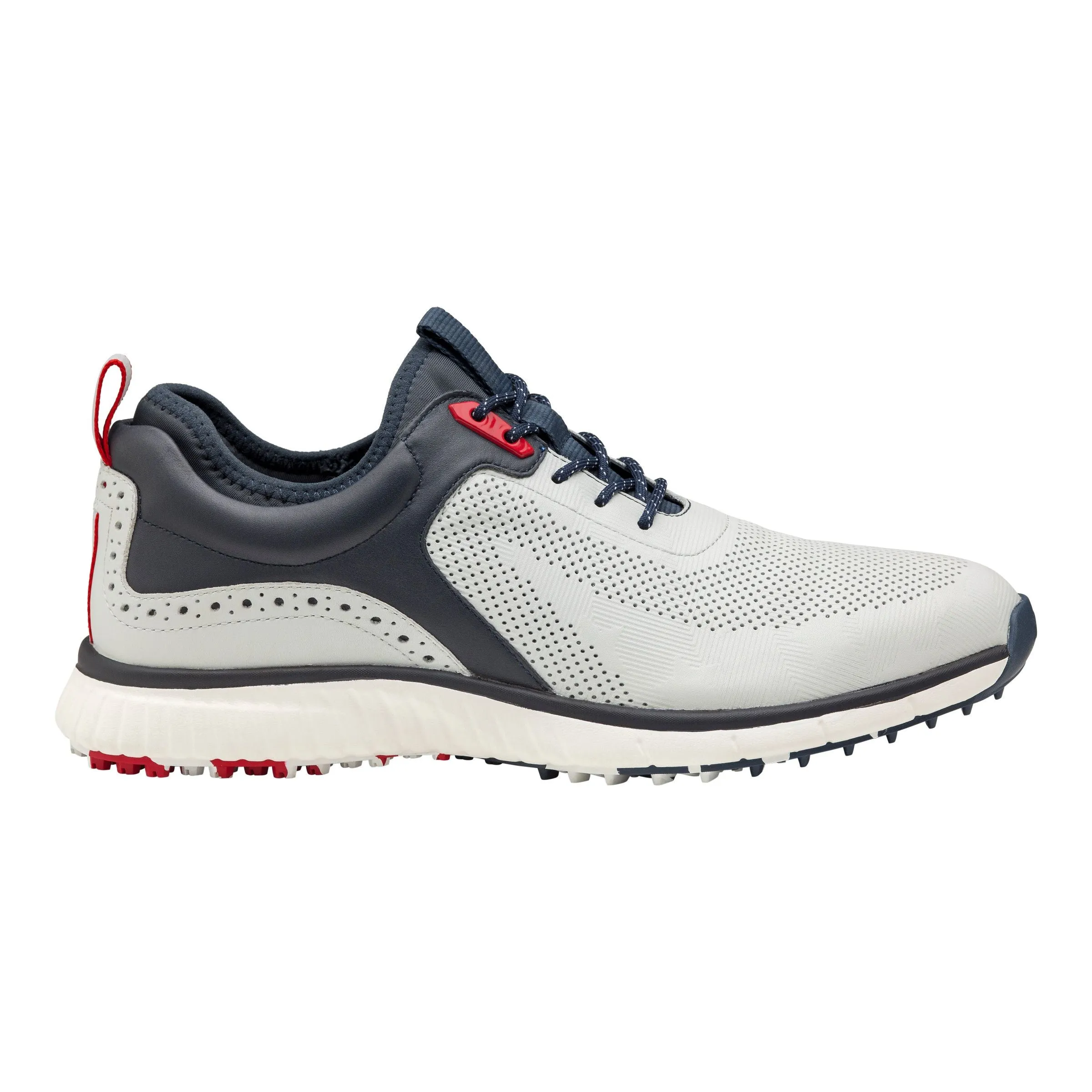 Men's Johnston & Murphy XC4® H1-Luxe Hybrid Color: White/ Navy Full Grain