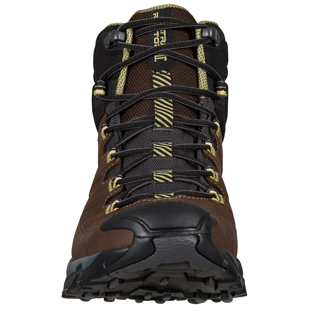 Men's La Sportiva Ultra Raptor II Mid Leather GTX Color: Chocolate / Cedar