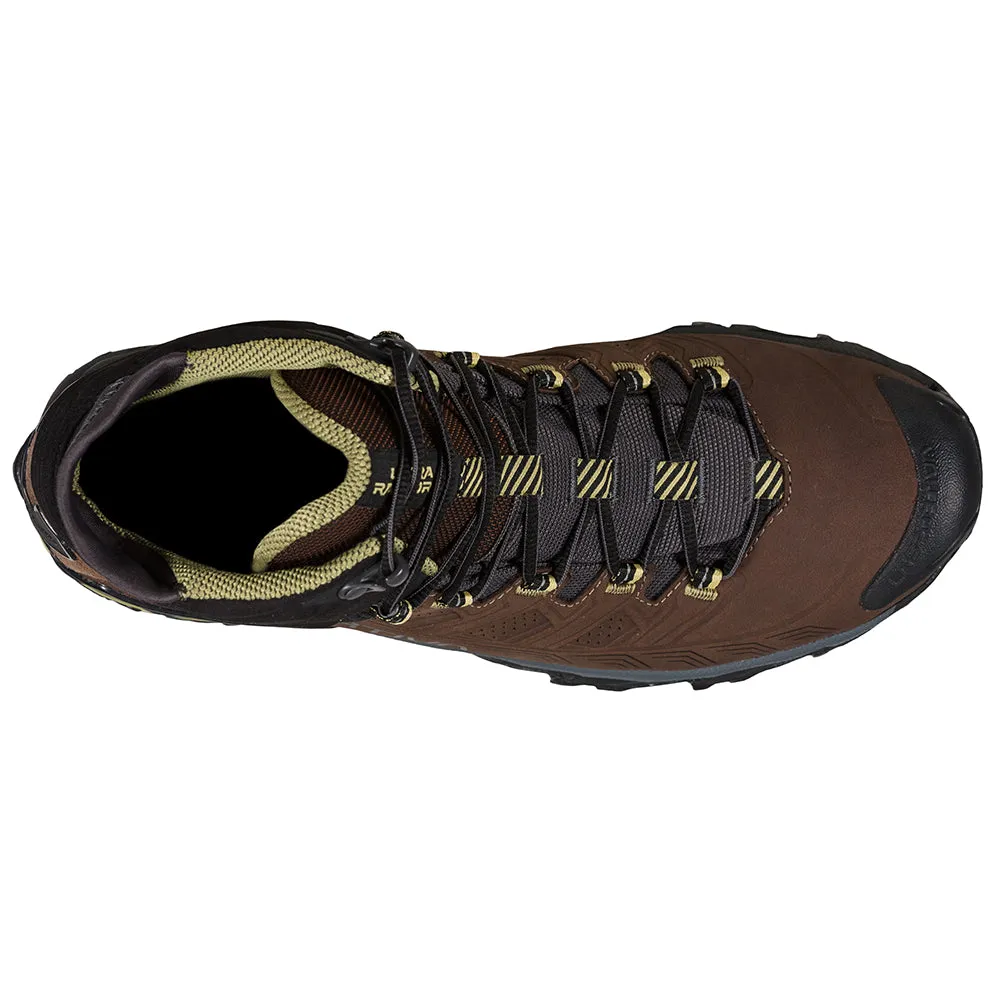 Men's La Sportiva Ultra Raptor II Mid Leather GTX Color: Chocolate / Cedar