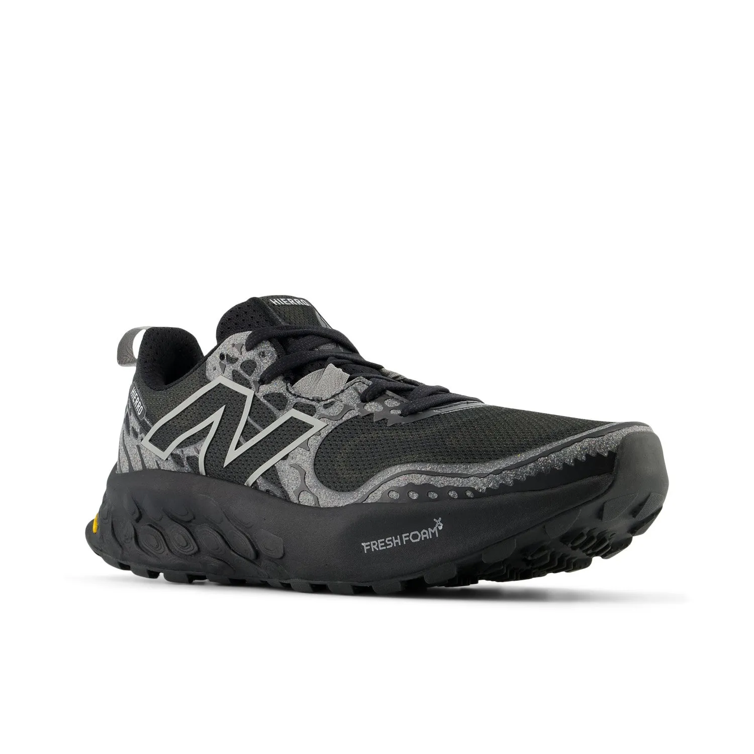 Men's New Balance Fresh Foam X Hierro v8 Color: Black with Shadow Grey