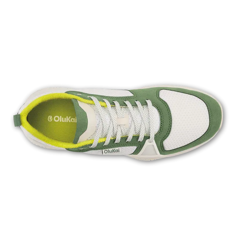 Men's Olukai Anau Color: Bright White / Leaf