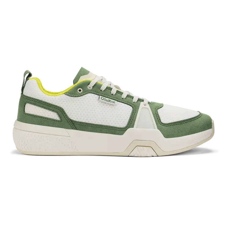 Men's Olukai Anau Color: Bright White / Leaf