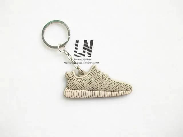 Mini Silicone Yeezy Boost 350 Keychain Bag Charm Woman Men Kids Key Ring Gifts Sneaker Key Holder Jordan Shoes Key Chain