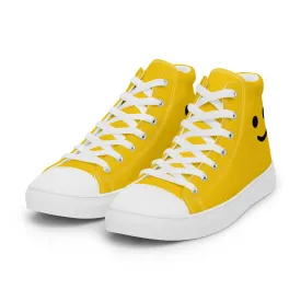 Minifigure Head Women’s high top canvas shoes